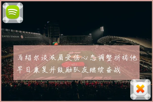 马绍尔谈浓眉受伤心态调整祈祷他早日康复并鼓励队友继续奋战